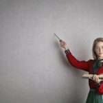 woman in discussing a lesson plan