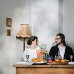 couple having traditional jewish food